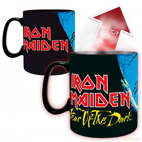 IRON MAIDEN - Mug Heat Change - 460 ml - Fearofthe Dark - with box