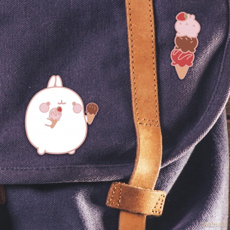 MOLANG - Set 2 Pins Ice Cream