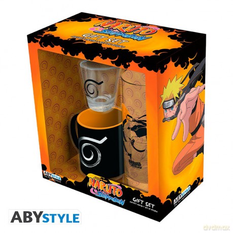 NARUTO SHIPPUDEN - Pck Glass + Espresso Mug