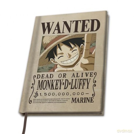 ONE PIECE - A5 Notebook Wanted Luffy