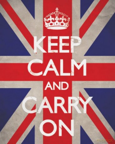 Keep Calm And Carry On (Union Jack) [PLAKAT]