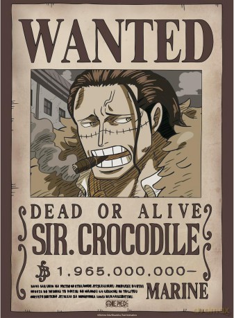 ONE PIECE - Poster Chibi 52x38 - Wanted Crocodile Wano