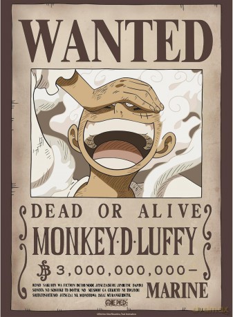 ONE PIECE - Plakat / Poster Chibi 52x38 - Wanted Luffy Wano