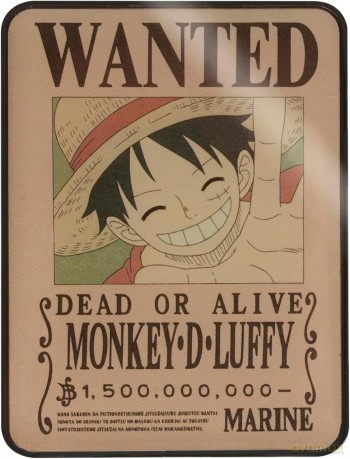 ONE PIECE - Premium Magnet - Wanted Luffy