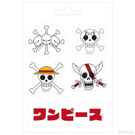 ONE PIECE - Stickers - 16x11cm/ 2 sheets - Emperors Skulls