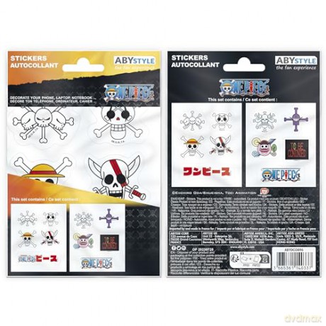 ONE PIECE - Stickers - 16x11cm/ 2 sheets - Emperors Skulls