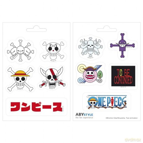 ONE PIECE - Stickers - 16x11cm/ 2 sheets - Emperors Skulls