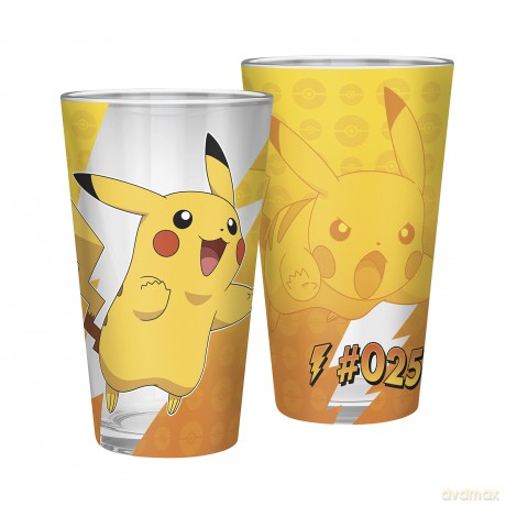 POKEMON - duża szklanka - 400ml - Pikachu foil -