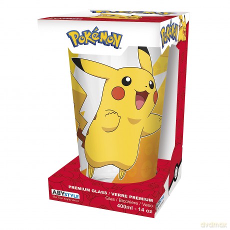 POKEMON - duża szklanka - 400ml - Pikachu foil -