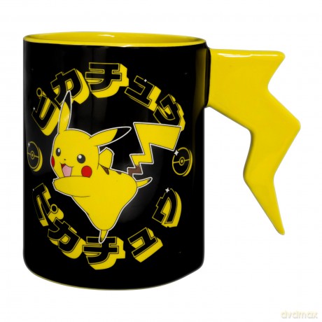 POKEMON - Kubek 3D handle - Pikachu lightening bolt