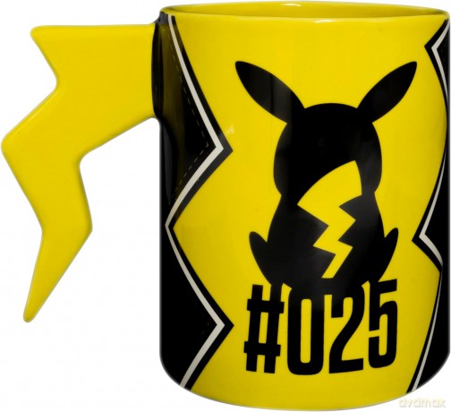 POKEMON - Kubek 3D handle - Pikachu lightening bolt