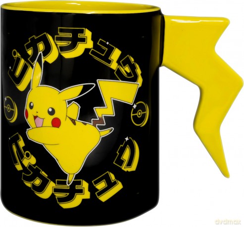 POKEMON - Kubek 3D handle - Pikachu lightening bolt