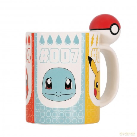 POKEMON - Kubek 3D handle - Pokeball