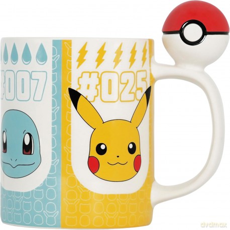 POKEMON - Kubek 3D handle - Pokeball