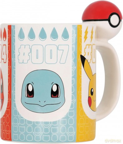 POKEMON - Kubek 3D handle - Pokeball