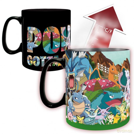 POKEMON - Mug Heat Change - 460 ml - Gotta catch em all