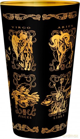 SAINT SEIYA - Large Glass - 400ml - Gold cloths - box