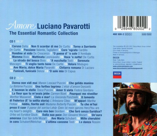 Pavarotti: Amore, The Essential Romantic Collection [2CD]
