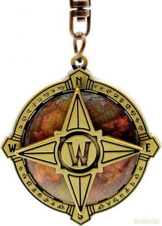 WORLD OF WARCRAFT - Moving Keychain Azeroth's Compas
