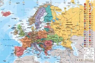 Mapa Europy 2013 [PLAKAT]