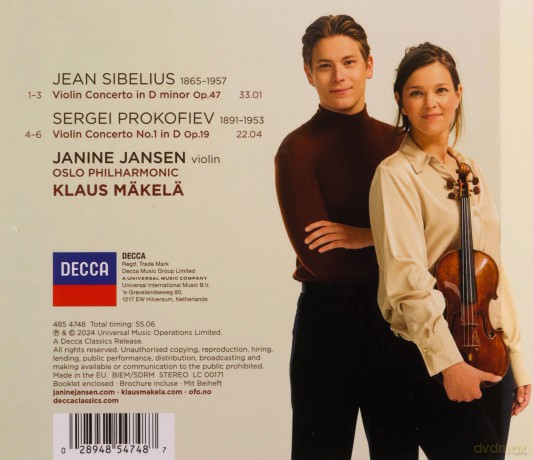 Jansen Janine/Makela Klaus: Sibelius, Prokofiev: Violin Concertos [CD]