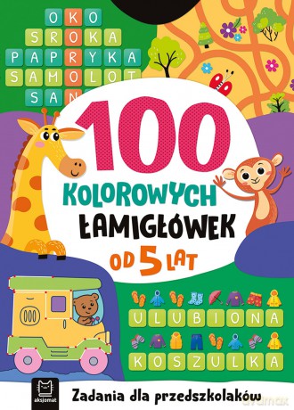 100 kolorowych łamigłówek. Zadania dla przedszkolaków. Od 5 lat - Beata Karlik [KSIĄŻKA]