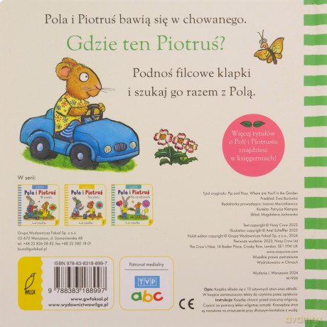 A kuku! W ogrodzie. Pola i Piotruś - Axel Scheffler [KSIĄŻKA]