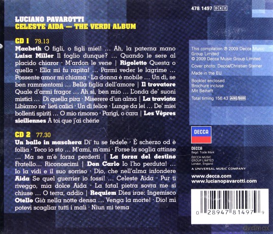 Pavarotti: Celeste Aida - The Verdi Album [2CD]