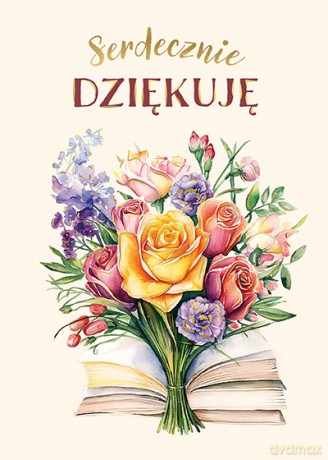 Karnet B6 Serdeczne Podziękowania