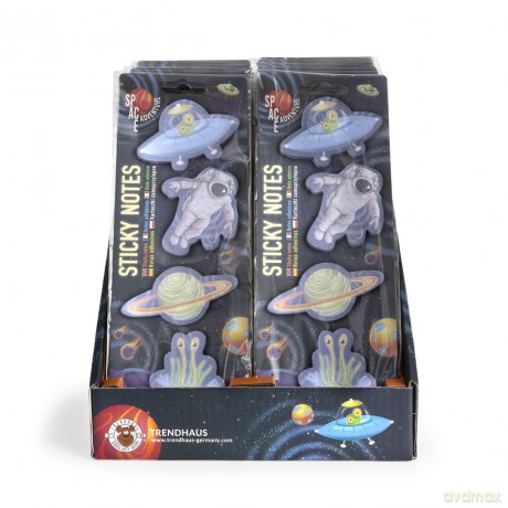 Karteczki samoprzylepne SPACE ADVENTURE 1szt.mix