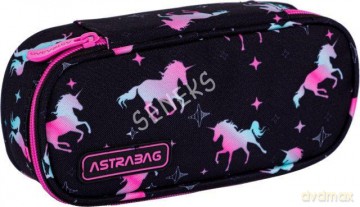Piórnik owalny Astrabag Unicorn Squad