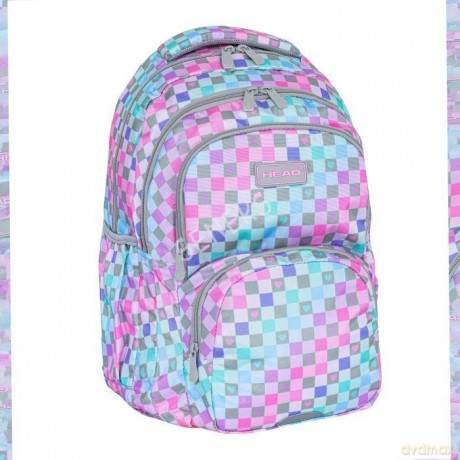 Plecak 3-komorowy Head Checkered Hearts