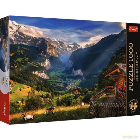 TREFL 1000 el. Premium Plus Photo Odyssey Dolina Lauterbrunnen Szwajcaria 10821 [PUZZLE]