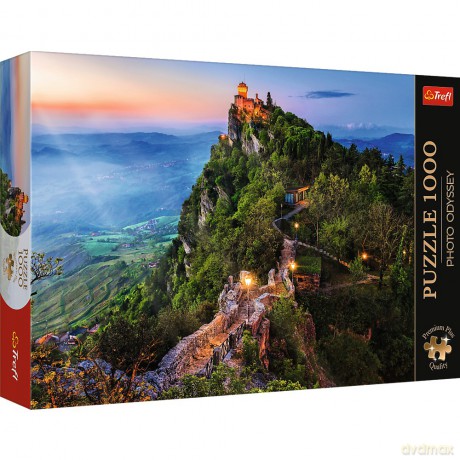 TREFL 1000 el. Premium Plus Photo Odyssey Wieża Cesta San Marino 10822 [PUZZLE]