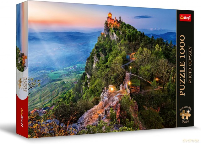 TREFL 1000 el. Premium Plus Photo Odyssey Wieża Cesta San Marino 10822 [PUZZLE]