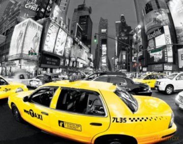 Rush Hour Times Square (Yellow Cabs) [PLAKAT]