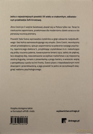 Zeno Cosini - Italo Svevo [KSIĄŻKA]
