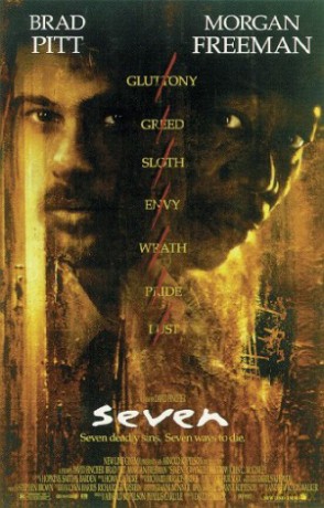 Seven / Siedem - Brad Pitt, Morgan Freeman [PLAKAT]