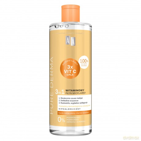 AA Pure Derma Witaminowy płyn micelarny 3w1 500 ml