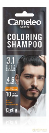 DELIA CAMELEO MEN Szampon kol. 3.1 b.ciem.brąz sa