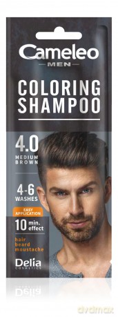 DELIA CAMELEO MEN Szampon kol. 4.0 brąz sasz.15ml