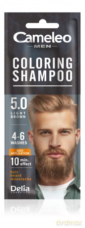 DELIA CAMELEO MEN Szampon kol. 5.0 jas. brąz sasz.
