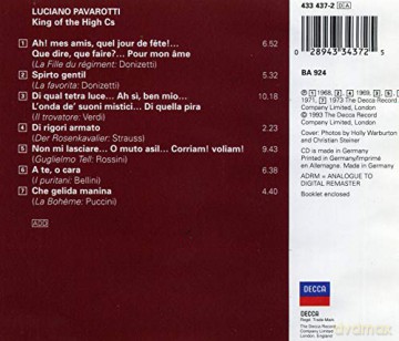 Pavarotti: King Of The High C\'s [CD]