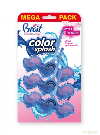 DRAM BRAIT Kostka wc 2-faz 3x45g Sweet Flower