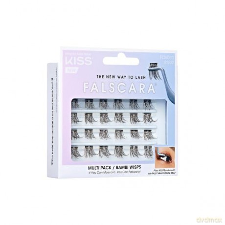KISS FALSCARA szt.rzęsy kępki Wisps Multipack, Bambi Wisps, 24 klastry