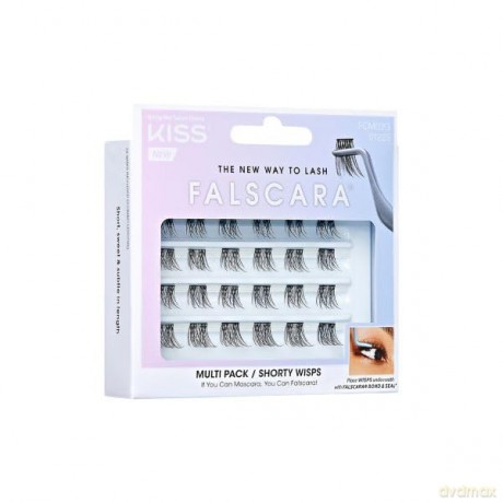 KISS FALSCARA szt.rzęsy kępki Wisps Multipack, Shorty Wisps, 24 klastry
