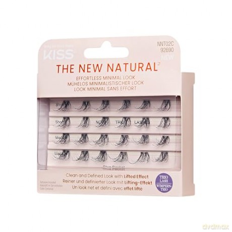 KISS szt.rzęsy kępki The New Natural, 24 kępki
