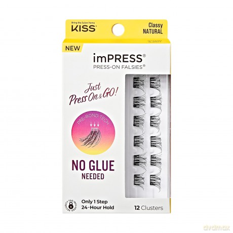 KISS szt.rzęsy samoprzylepne Press-On Falsies Eyelash Clusters Minipack, Natural, Classy