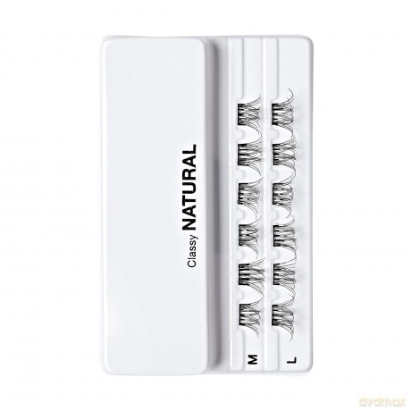 KISS szt.rzęsy samoprzylepne Press-On Falsies Eyelash Clusters Minipack, Natural, Classy
