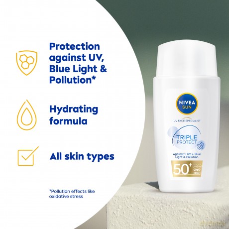 NIVEA Sun Krem SPF 50 przeciw słoneczny 40 ml